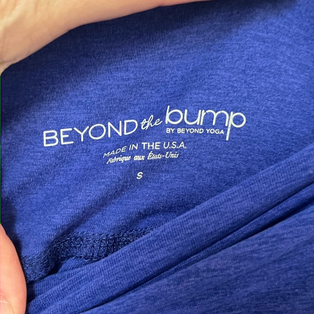 Beyond the Bump 7/8 blue space dye legging w/ pockets size S - Picture 3 of 5